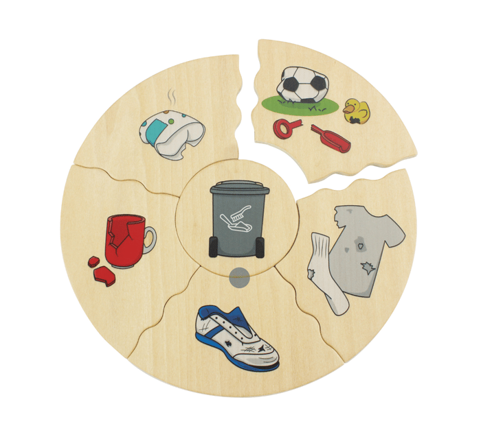Puzzles in Box - Waste Sorting & Recycling, 5 pcs