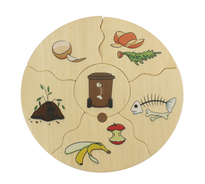 Puzzles in Box - Waste Sorting & Recycling, 5 pcs