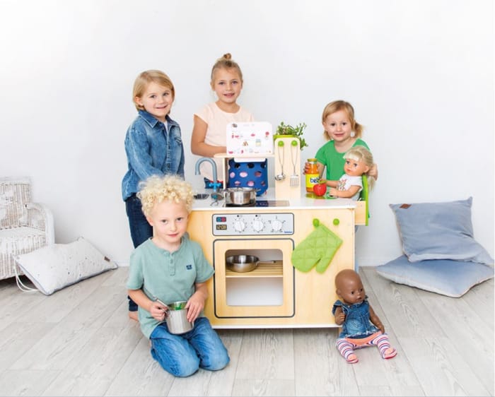 4-in-1 Play Kitchen/Household Station