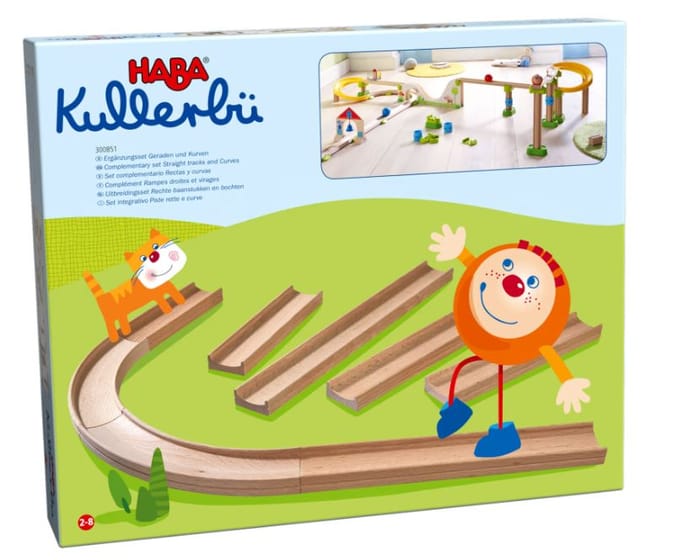 Kullerbü Accs. - Straight + Curved Tracks, 8 pcs