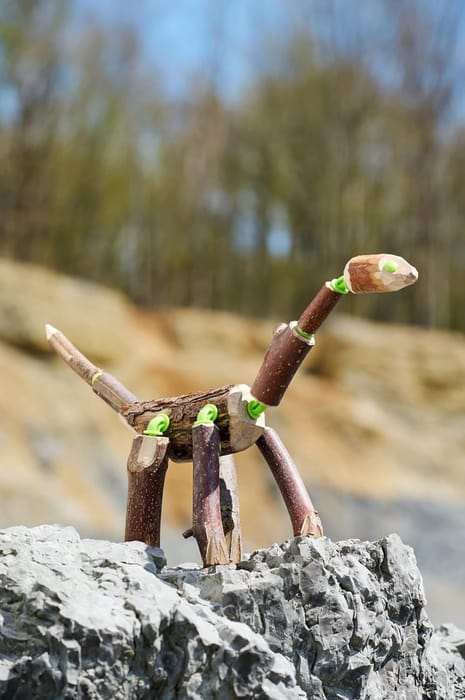 Connectors Construction - Dinosaurs, 53 pcs