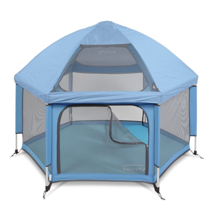 Pop-Up Playpen/Hideaway with Cover - Light Blue