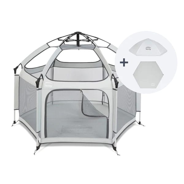 Pop-Up Playpen/Hideaway with Cover - Light Grey