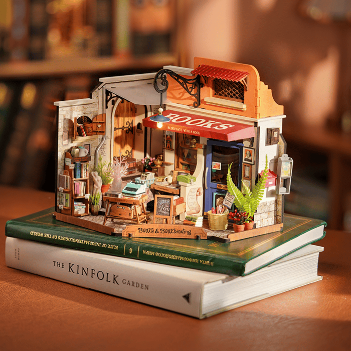 DIY Miniature House Kit - Corner Bookstore