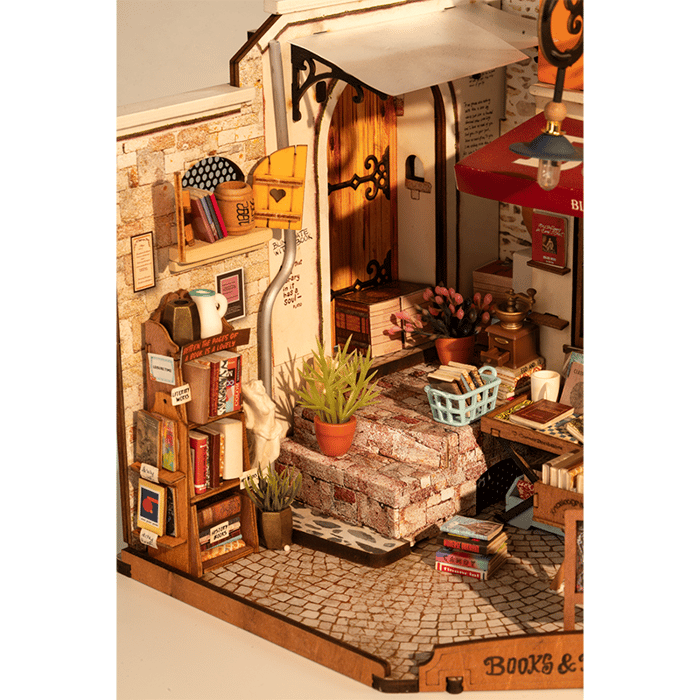 DIY Miniature House Kit - Corner Bookstore