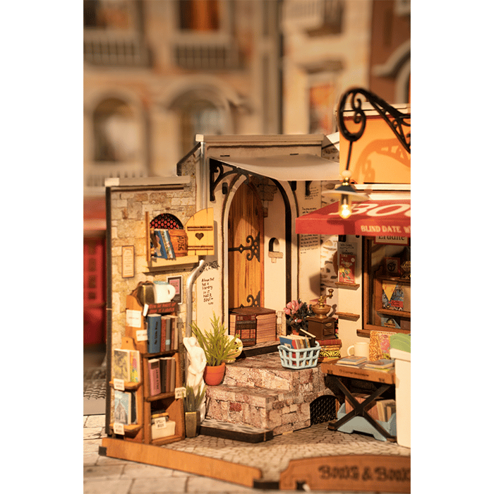 DIY Miniature House Kit - Corner Bookstore