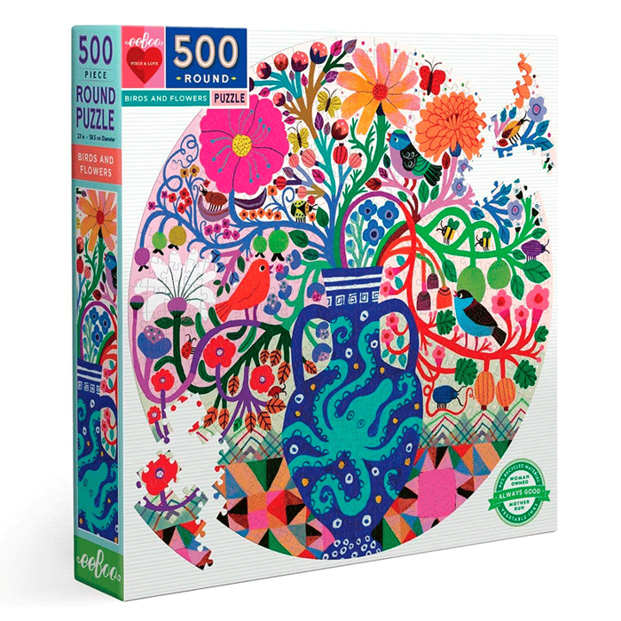 Puzzle - Birds & Flowers, 500 pcs