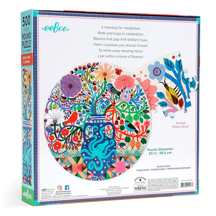 Puzzle - Birds & Flowers, 500 pcs
