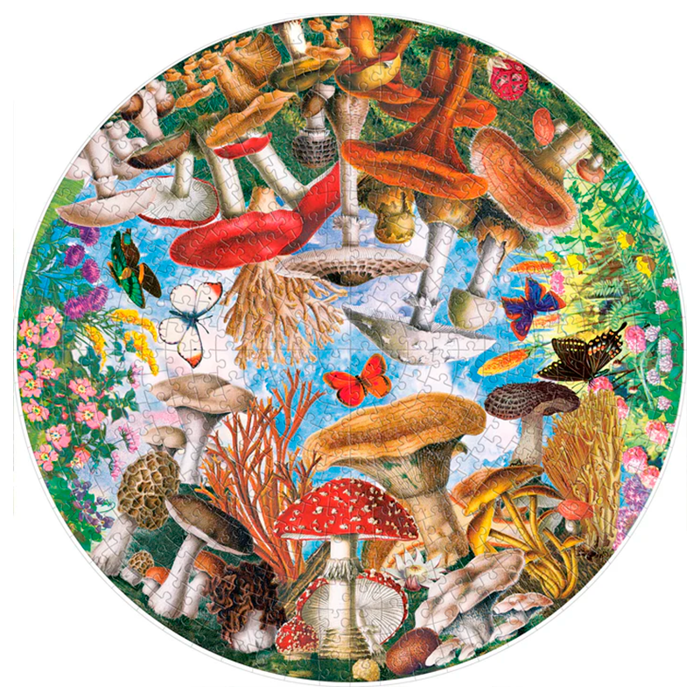 Puzzle - Mushrooms & Butterflies, 500 pcs