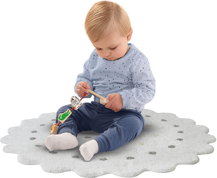 Wooden Lacing Beads for Babies - Savanna Animals
