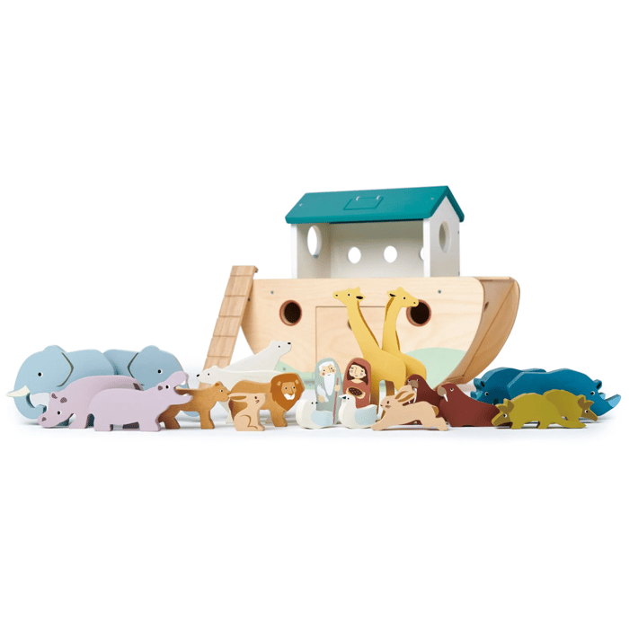 Wooden Noah’s Ark incl. 10 Animal Pairs