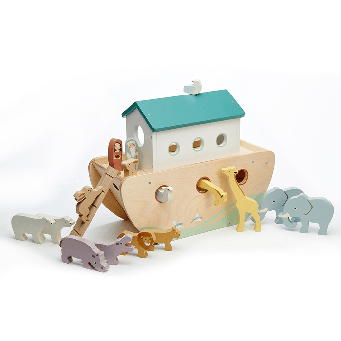 Wooden Noah’s Ark incl. 10 Animal Pairs