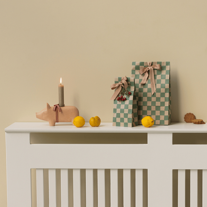 Maileg Pig Candlestick Holder - H: 9 cm