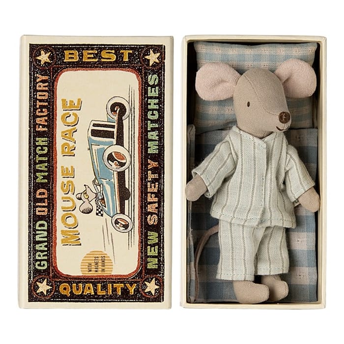 Maileg Mouse in Matchbox - Big Brother (Light)