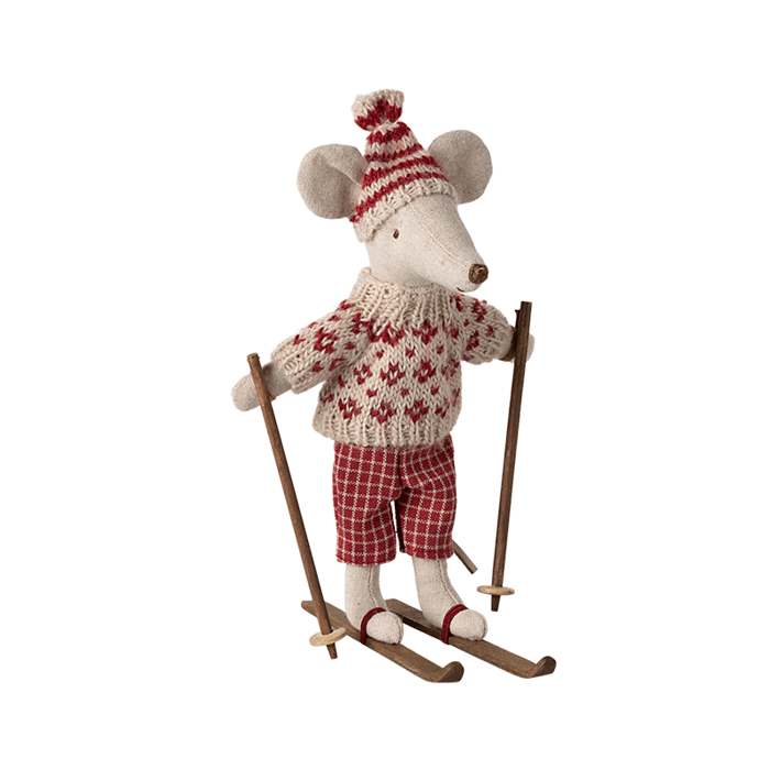 Maileg Skiing Winter Mouse - Mama
