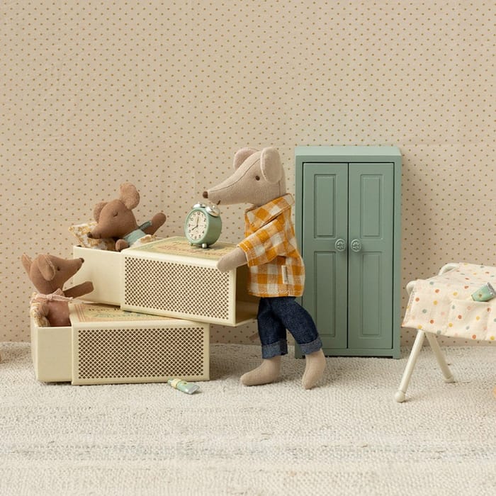 Maileg Baby Mouse in Matchbox - Rose