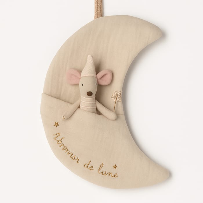 Maileg Fabric Moon Ornament with Pocket