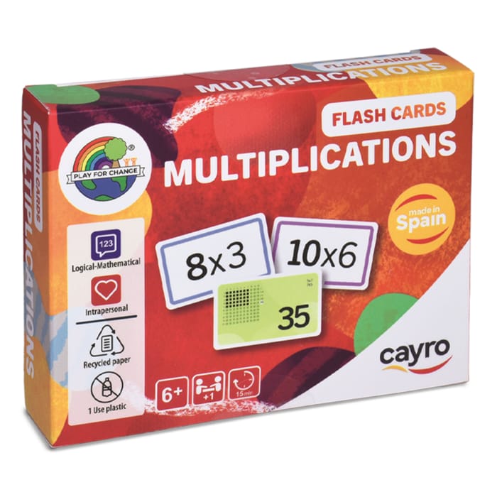 Multiplication Flash Cards, 110 pcs