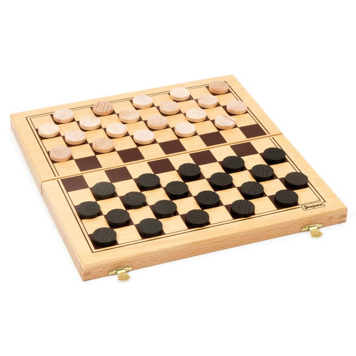 Checkers Set in Wooden Case