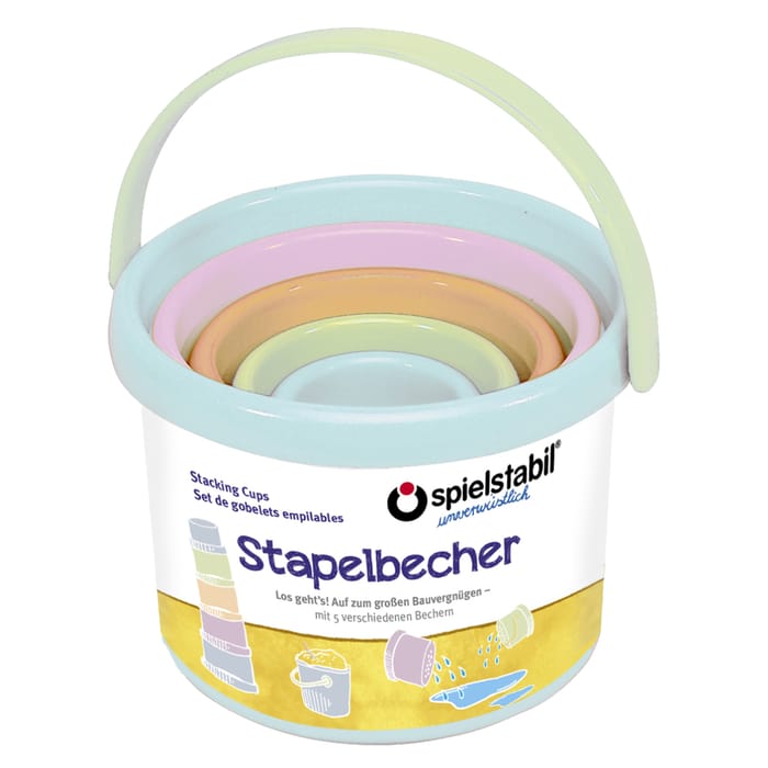 Stacking Cups - Pastel, Set of 5