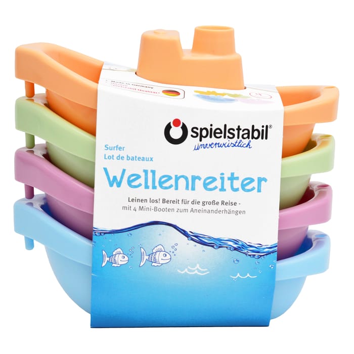 Stackable Boats - Pastel, Set of 4