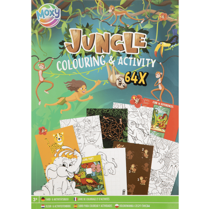 Colouring & Activity Book - Jungle, 64 pages