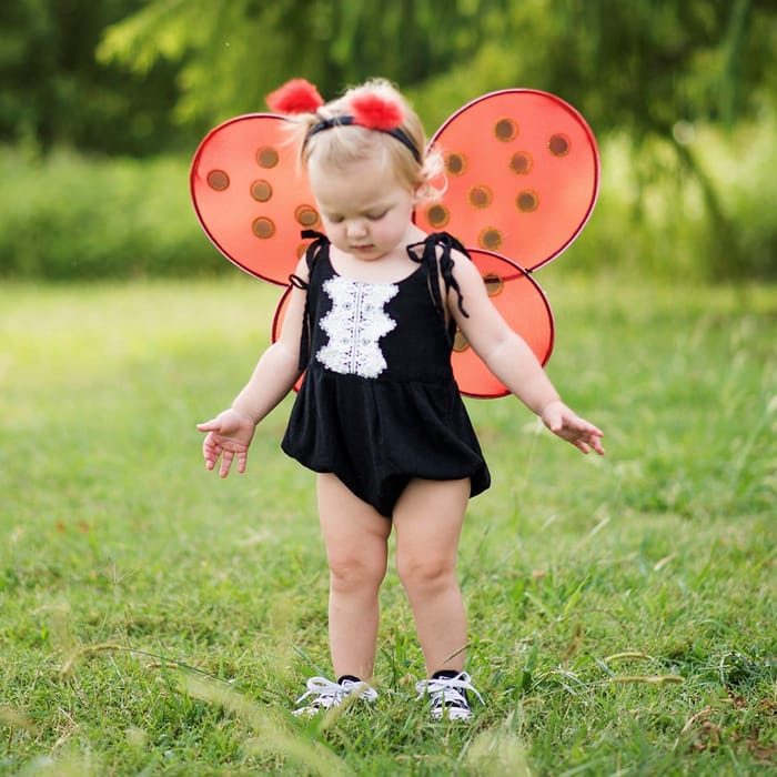 Ladybug Costume - Wings & Headband, Size 3-7 yrs