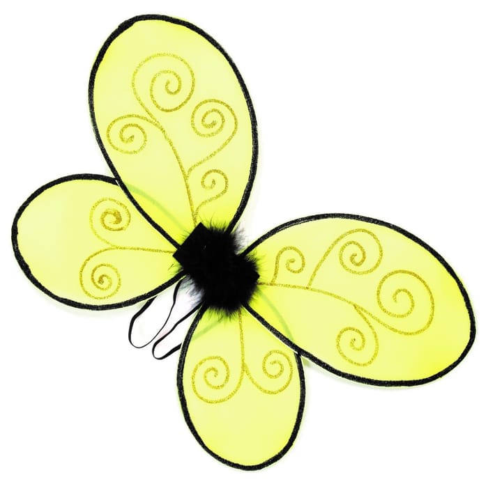 Bumblebee Costume - Wings & Headband, Size 3-7 yrs