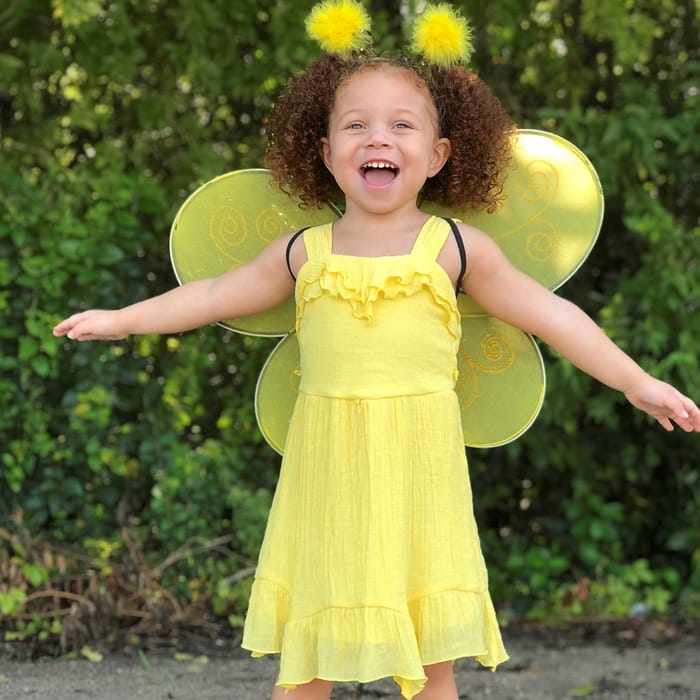 Bumblebee Costume - Wings & Headband, Size 3-7 yrs