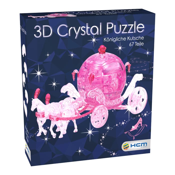 3D Crystal Puzzle - Royal Coach, 67 pcs