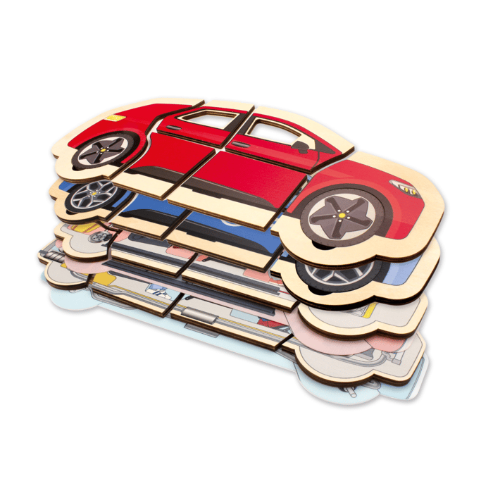 Layered Puzzle - Car