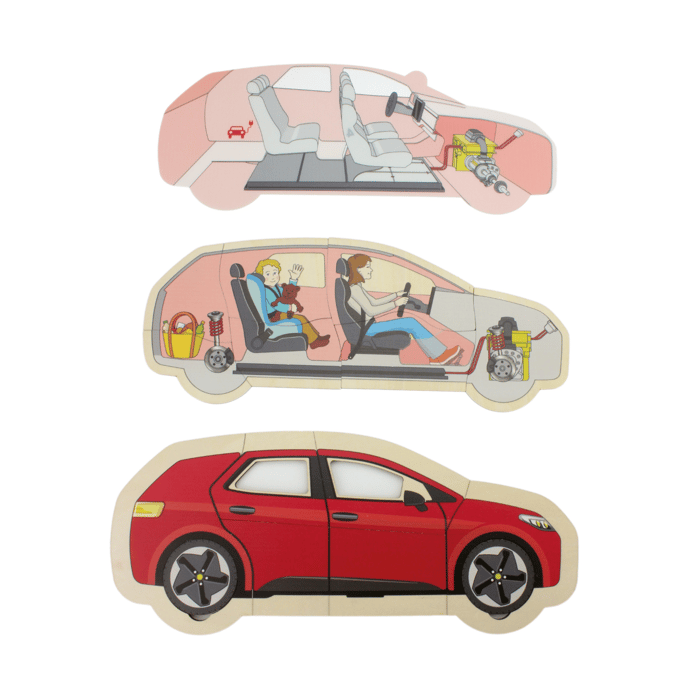 Layered Puzzle - Car