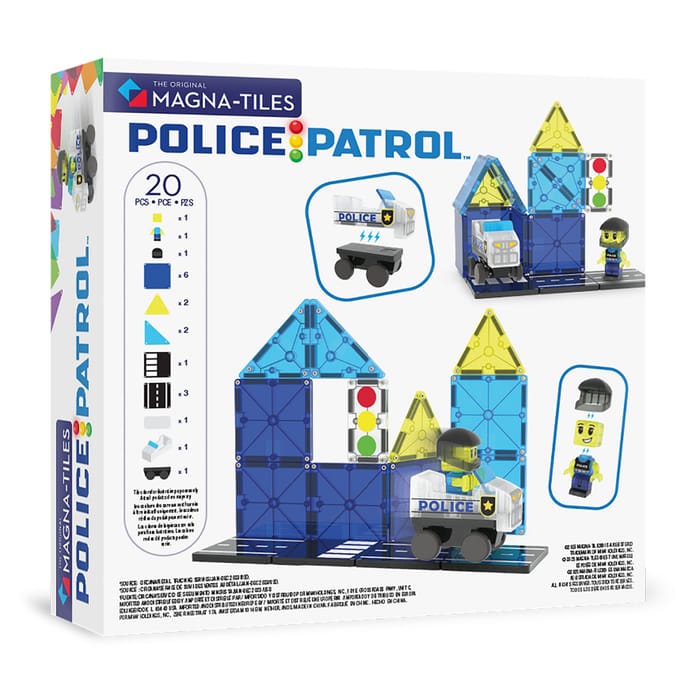 Magna-Tiles | Police Patrol, 20 pcs