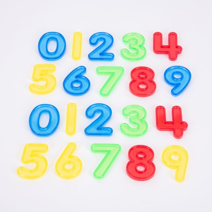 Translucent Numbers 0-9, 20 pcs