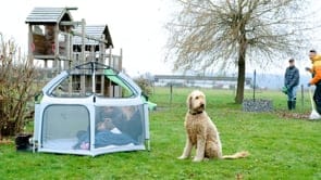 Pop-Up Playpen/Hideaway with Cover - Light Blue