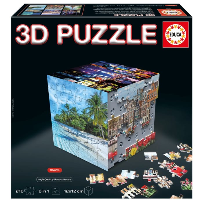3D Puzzle Cube - Travel