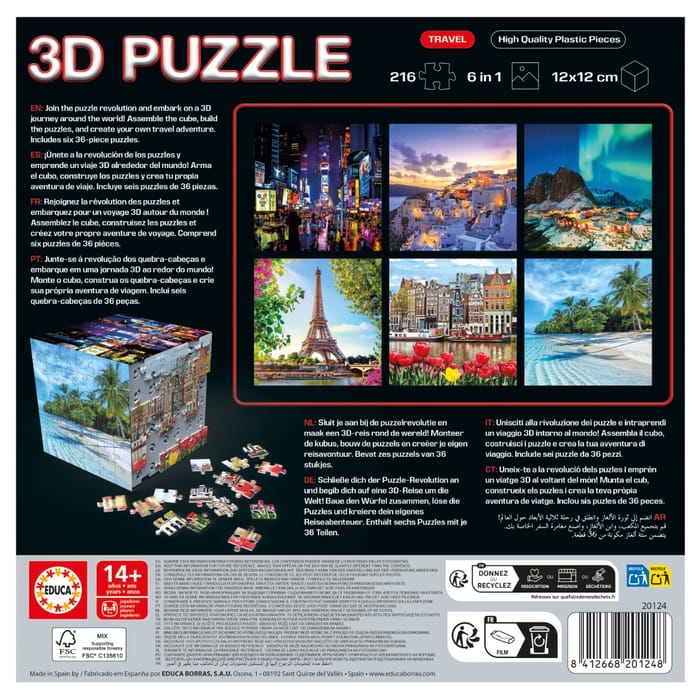 3D Puzzle Cube - Travel