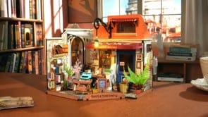 DIY Miniature House Kit - Corner Bookstore