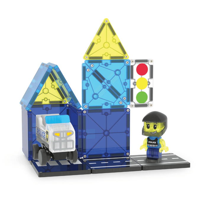 Magna-Tiles | Police Patrol, 20 pcs