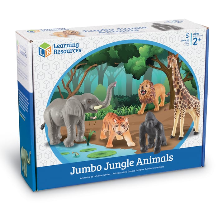 Jumbo Jungle Animals, 5 pcs