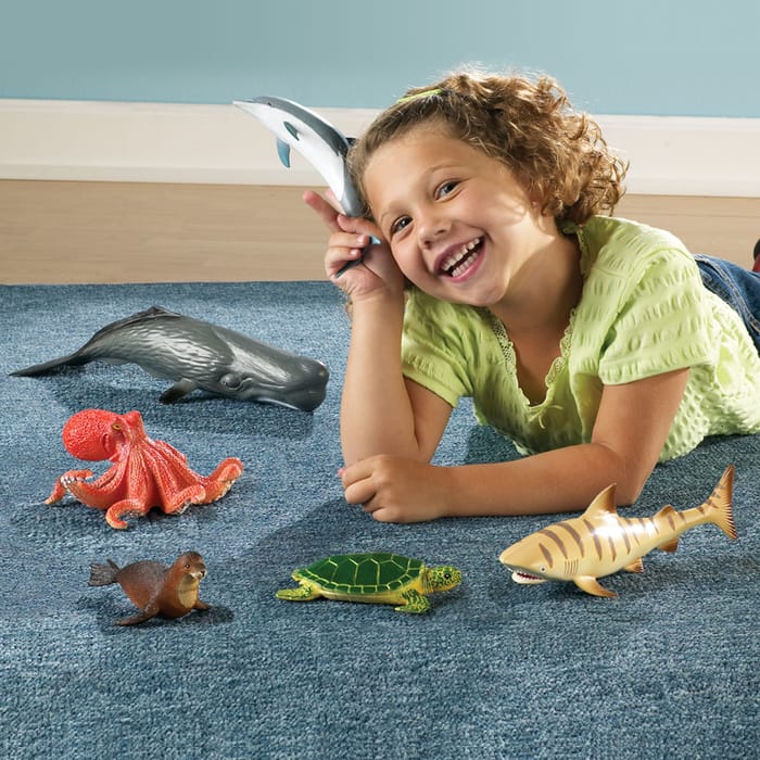Jumbo Ocean Animals, 6 pcs