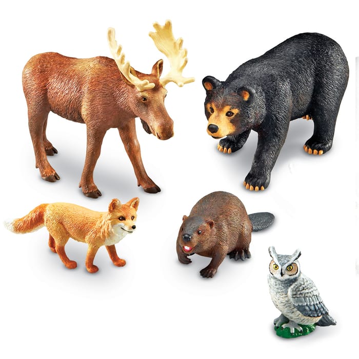 Jumbo Forest Animals, 5 pcs
