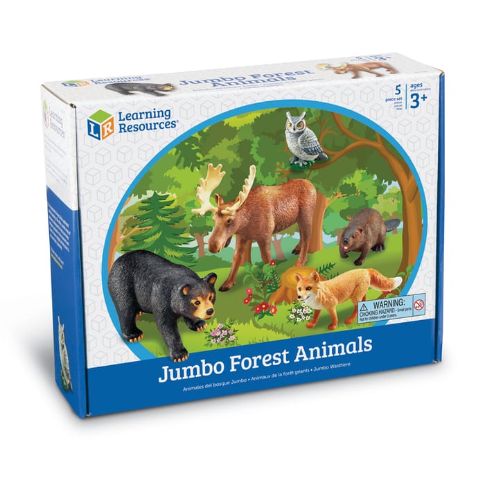 Jumbo Forest Animals, 5 pcs
