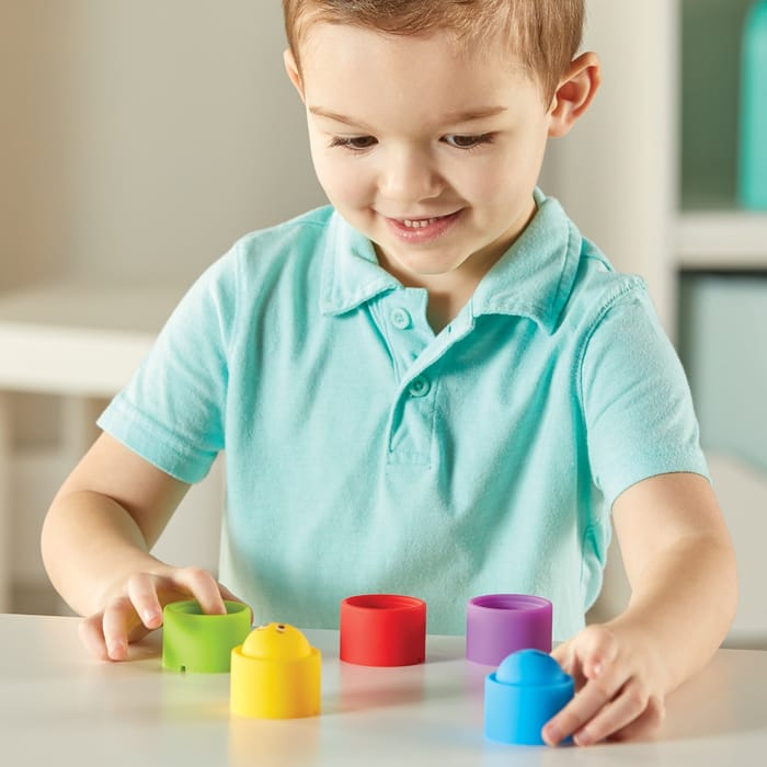 Rainbow Emotions Fidget Poppers, 5 pcs
