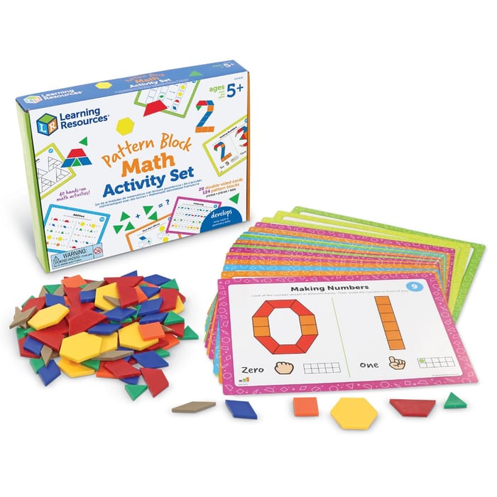 Hands-on Math Pattern Block Activity Set