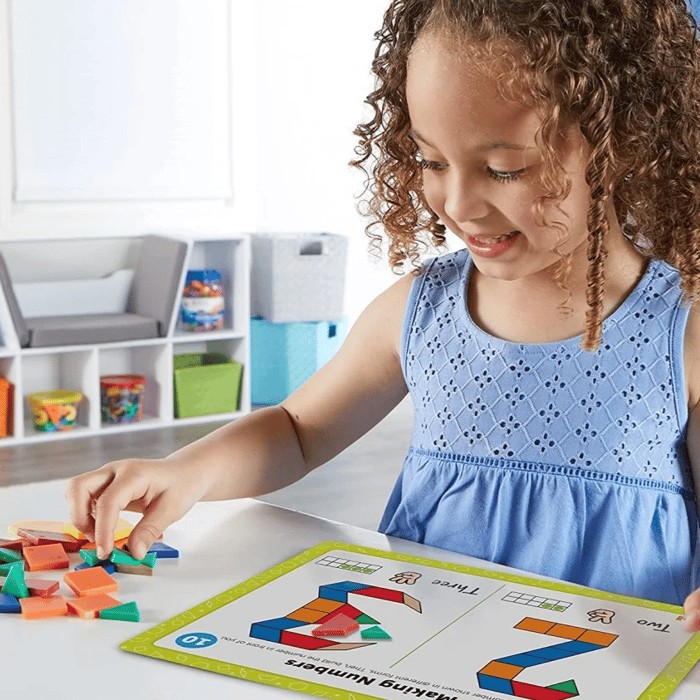 Hands-on Math Pattern Block Activity Set