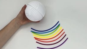 Fidget Activity Ball Ø11 cm - White