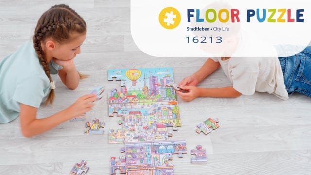3-in-1 Floor Puzzle - City Life