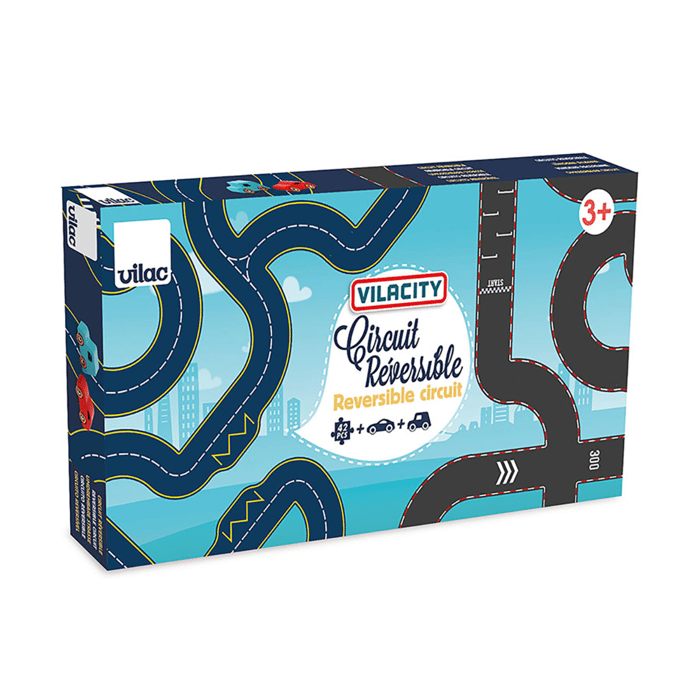 Vilacity - Double-Sided Road Puzzle, 42 pcs