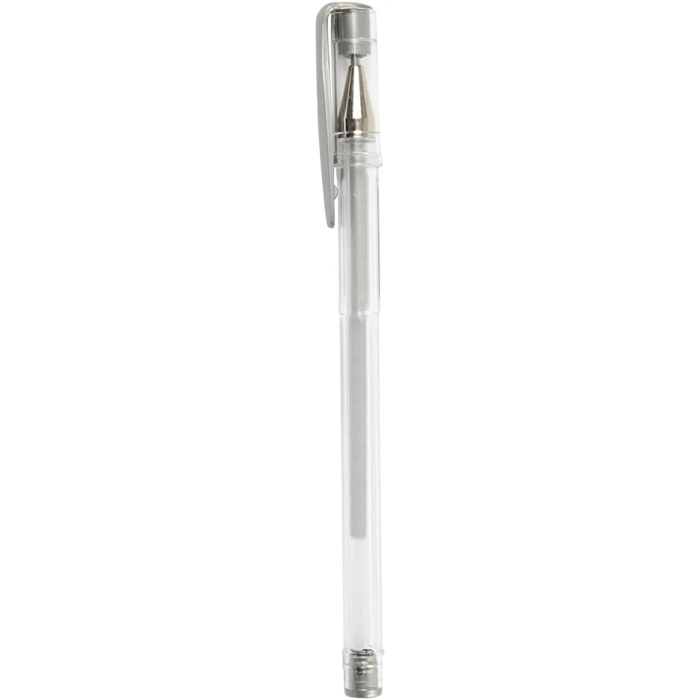 Gel Roller Pens - Silver, 6 pcs